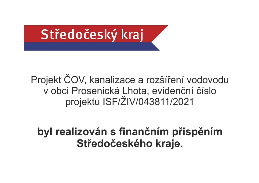 ČOV, kanalizace a rozšíření vodovodu v obci Prosenická Lhota