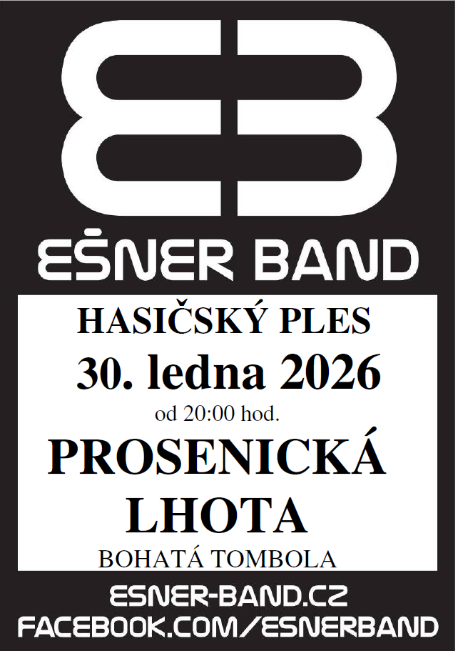 Tradiční hasičský ples SDH Prosenická Lhota